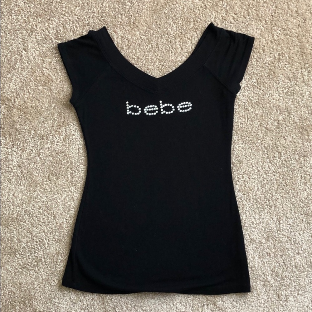 Black gem bebe top